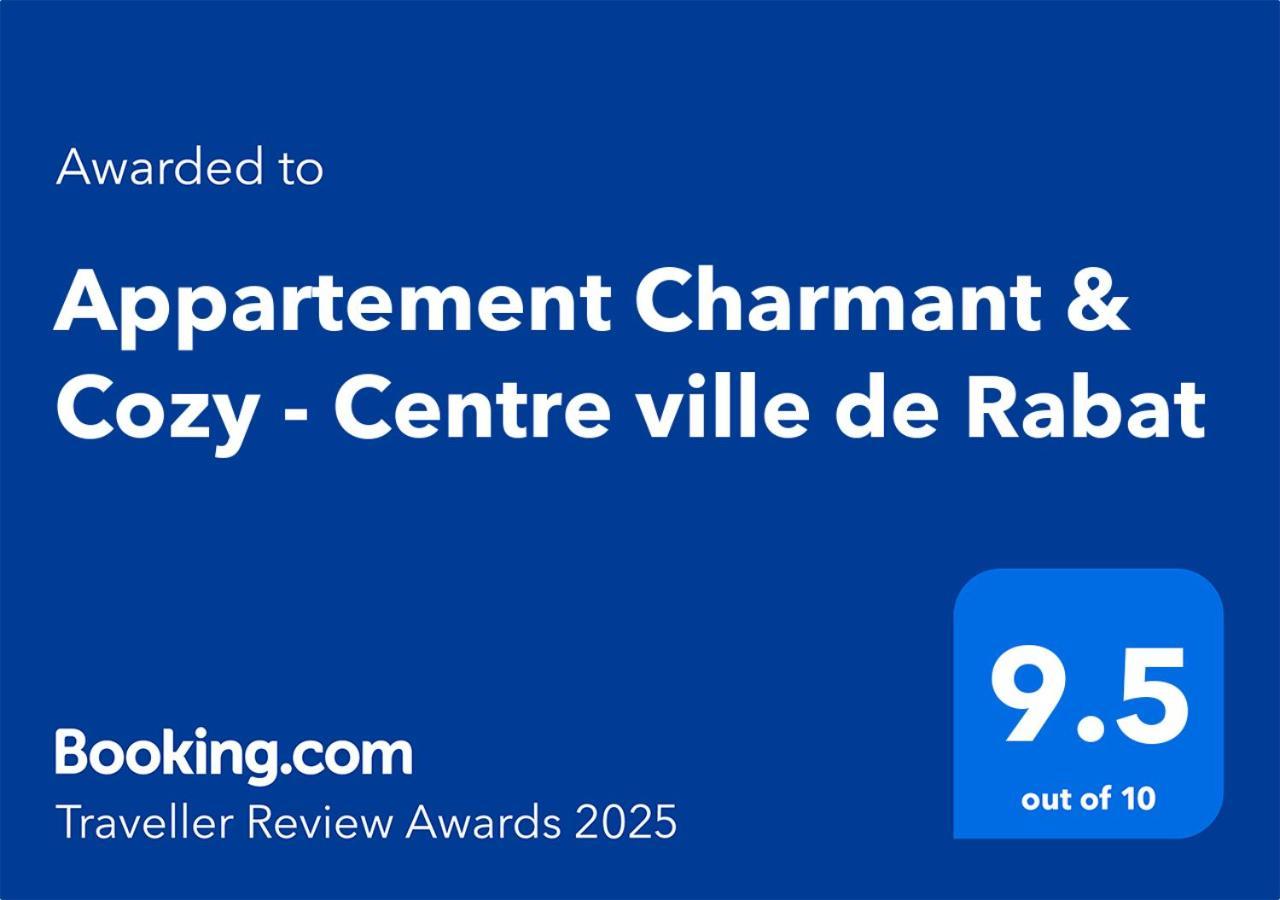 Appartement Charmant & Cozy - Centre Ville De Rabat Exterior photo